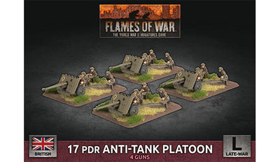 Flames of War: 17 pdr Anti-tank Platoon (Plastic) (BBX52)