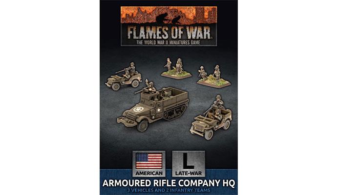 Flames of War: Armored Rifle Company HQ (Plastic) (UBX74)