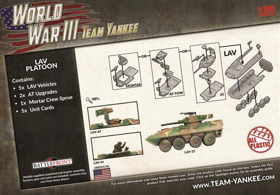 World War III: Team Yankee - LAV Platoon (Plastic) (TUBX16)