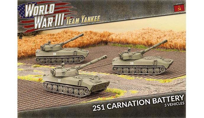 World War III: Team Yankee - 2S1 Carnation Battery (WWIII x3 Tanks) (TSBX07)