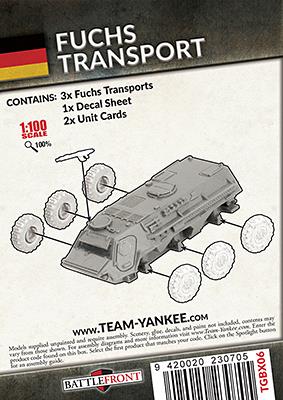 World War III: Team Yankee - Fuchs Transportpanzer (WWIII x3 Tanks) (TGBX06)