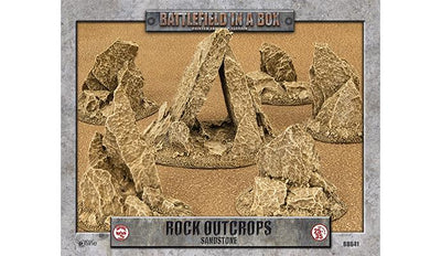 Battlefield in a Box Essentials: Rock Outcrops - Sandstone (x6) (BB641)