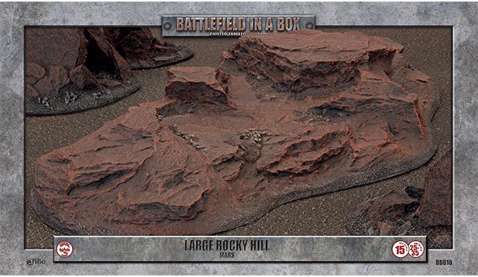 Battlefield in a Box: Essentials - Large Rocky Hill (x1) - Mars (BB610)