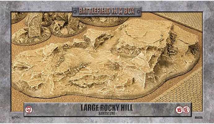 Battlefield in a Box Essentials: Large Rocky Hill - Sandstone (x1) (BB638)