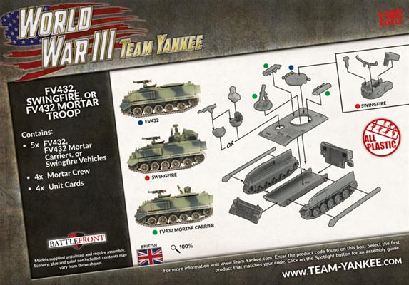 World War III: Team Yankee - FV432 or Swingfire Troop (Plastic) (TBBX02)