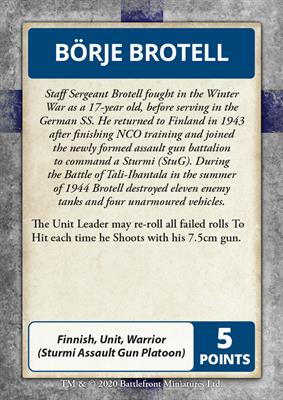 Flames of War: Bagration - Finnish Command Cards (FW269FC)