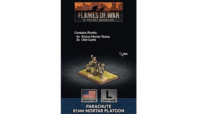 Flames of War: Parachute Mortar Platoon (Plastic) (x4) (US794)