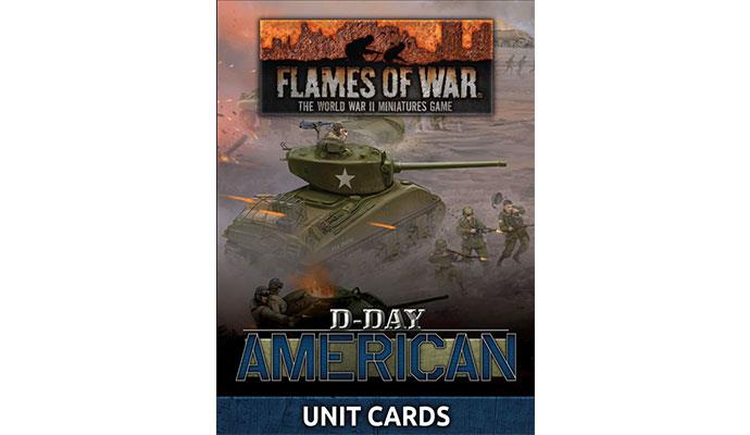 Flames of War: D-Day American Unit Cards (x42 cards) (FW262U)