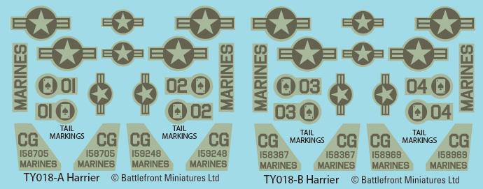 World War III: Team Yankee - AV-8 Harrier Attack Flight (Plastic) (TUBX26)