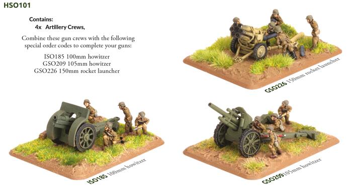 Flames of War: Artillery Crew (x28 Figs) (HSO101)
