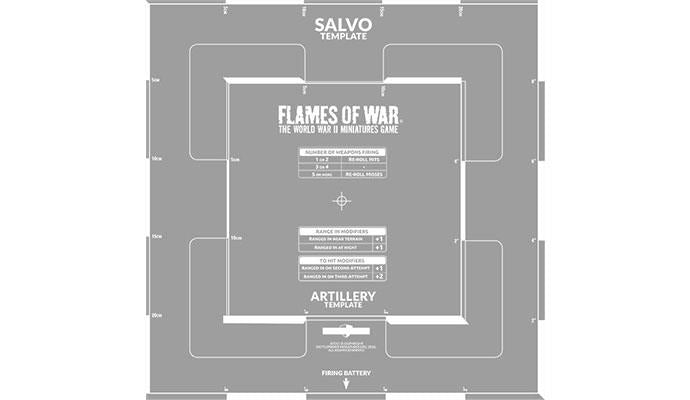 Flames of War: Salvo Template (Etched) (AT011)