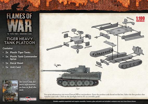 Flames of War: Tiger Heavy Tank Platoon (Mid War) (GBX107)