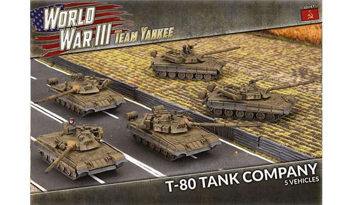 World War III: Team Yankee - T-80 Tank Company (Plastic) (TSBX21)