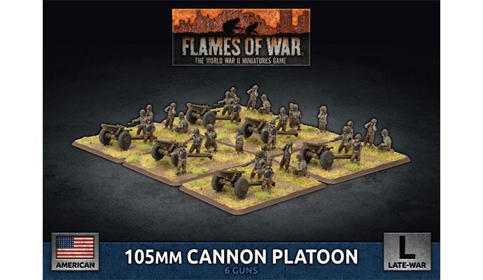Flames of War: 105mm Cannon Platoon (x6 Plastic) (UBX82)