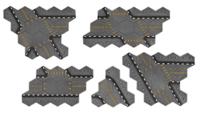 HexTech: Trinity City - Highway Intersections (x10) (HEXT08)