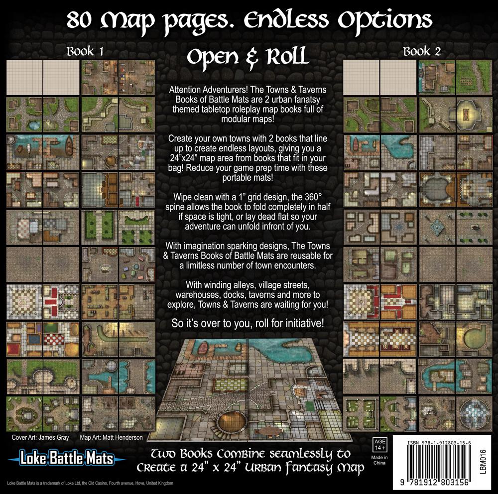 Towns & Taverns Books of Battle Mats