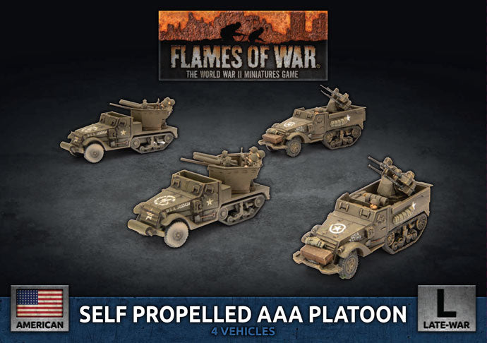 Flames of War: Self Propelled M15/M16 GMC AAA Platoon (x4) (UBX83)