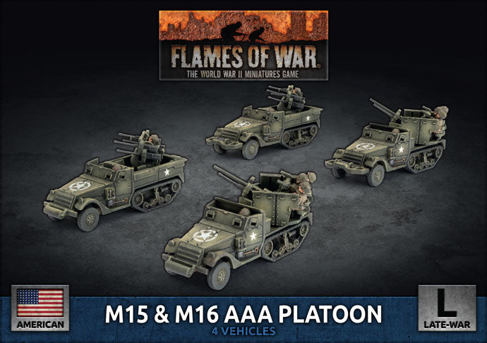 Flames of War: M15/M16 AAA Platoon (x4) (UBX87)