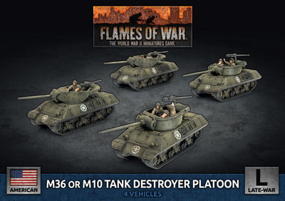 Flames of War: M36 and M10 Tank Destroyer Platoon (Plastic) (UBX89)