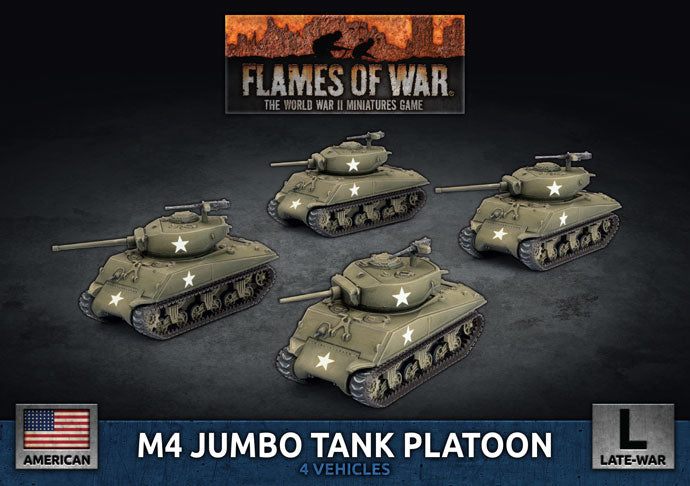 Flames of War: M4 Jumbo Tank Platoon (UBX92)