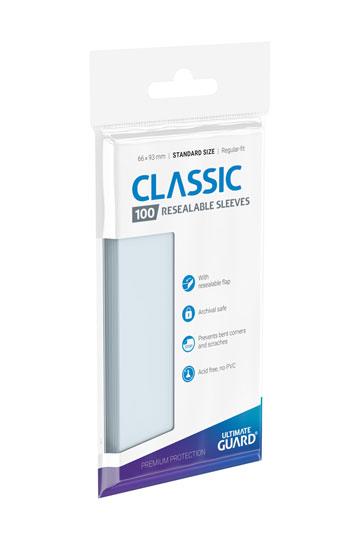 Ultimate Guard Classic Sleeves Resealable Standard Size Transparent (100)