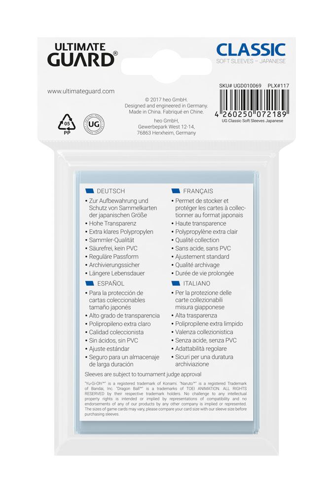 Ultimate Guard Classic Soft kortlommer
