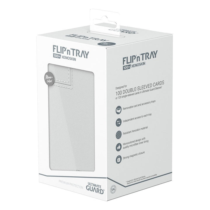 Ultimate Guard Flip'n'Tray 100+ XenoSkin Monocolor White
