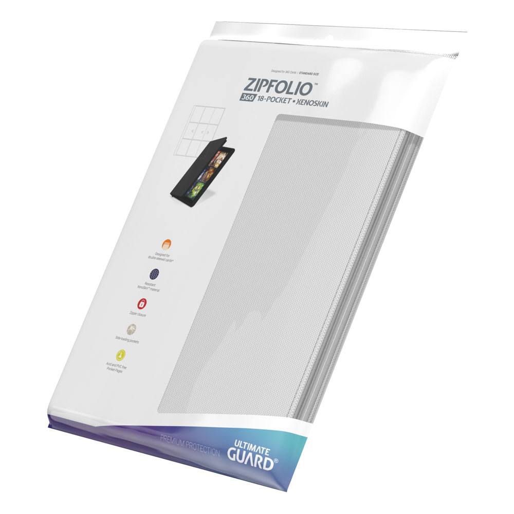Ultimate Guard Zipfolio 360 - 18-Pocket XenoSkin White