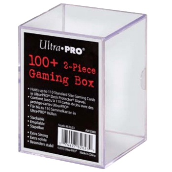 Ultra PRO 100+ 2-Piece Deck Box: Clear