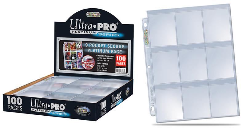 Ultra Pro 9-Pocket Secure Platinum Page Display (100 Pages)