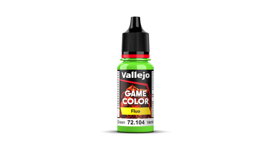 Vallejo Game Color: Fluorescent Green (72.104) (107)