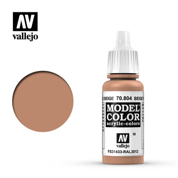 Vallejo Model Color: Beige Red (70.804) (13)