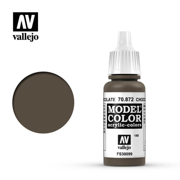 Vallejo Model Color: Chocolate Brown (70.872) (135)