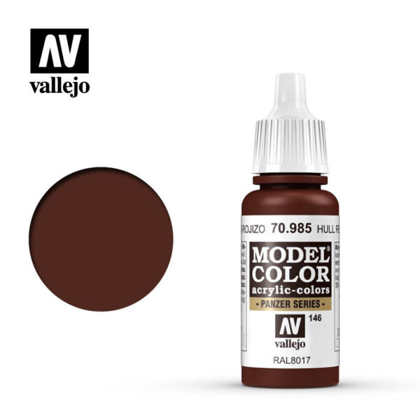 Vallejo Model Color: Hull Red (70.985) (164)