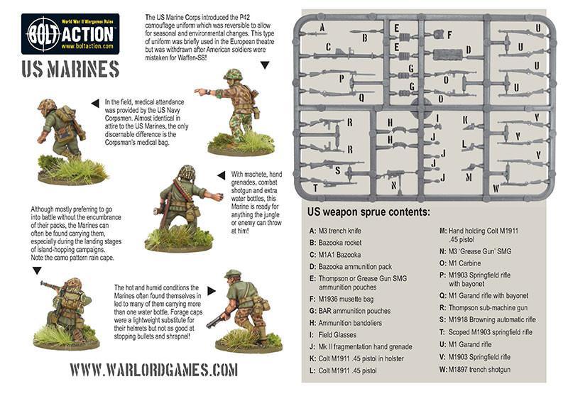 Bolt Action: US Marines plastic box set