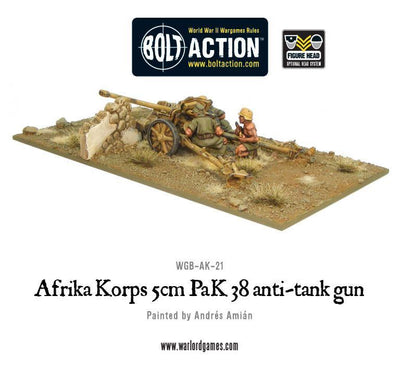Bolt Action: Afrika Korps 5cm PaK 38 anti-tank gun