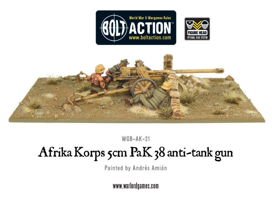 Bolt Action: Afrika Korps 5cm PaK 38 anti-tank gun