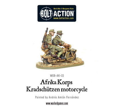 Bolt Action: Afrika Korps Kradschutzen motorcycle