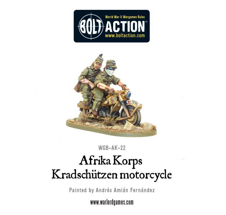 Bolt Action: Afrika Korps Kradschutzen motorcycle