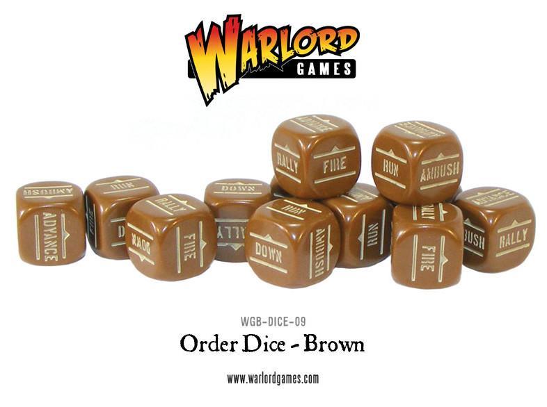 Bolt Action: Order Dice pack - Brown