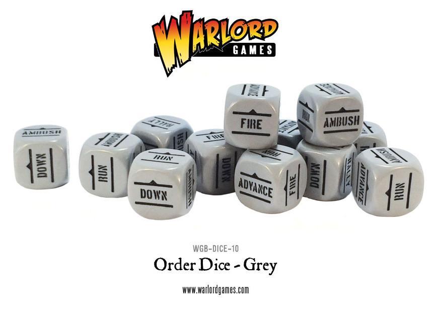 Bolt Action: Order Dice pack - Grey