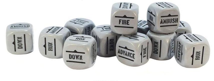 Bolt Action: Order Dice pack - Grey