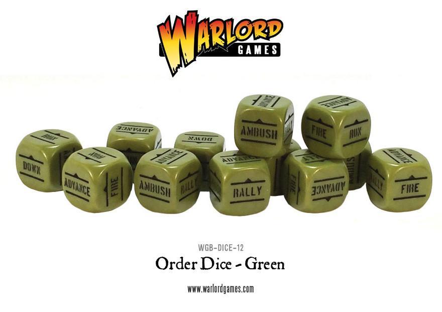 Bolt Action: Order Dice pack - Green