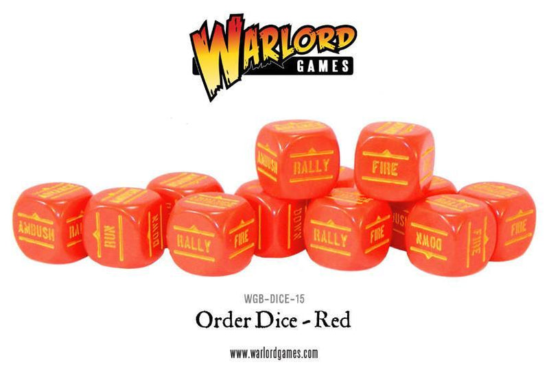 Bolt Action: Order Dice pack - Red