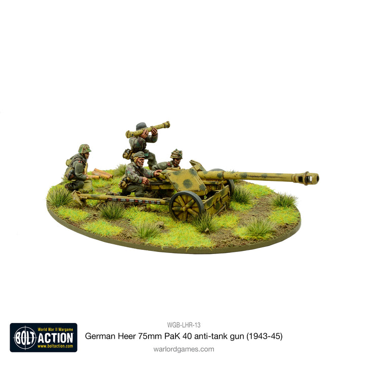 Bolt Action: German Heer 75mm PaK 40  anti-tank gun (1943-45)