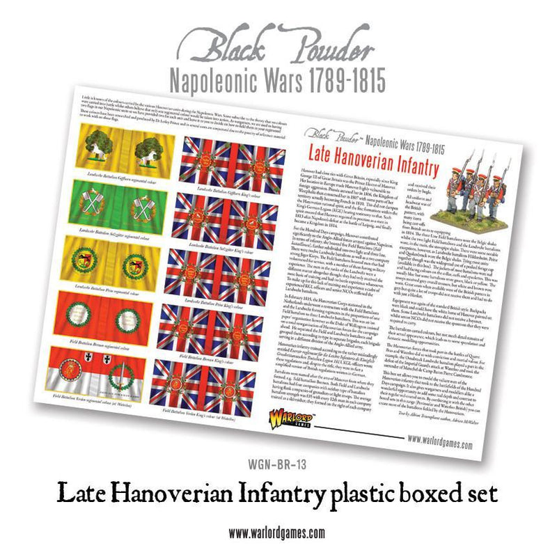 Black Powder: Napoleonic Wars - Hanoverian Line Infantry Regiment plastic boxed set