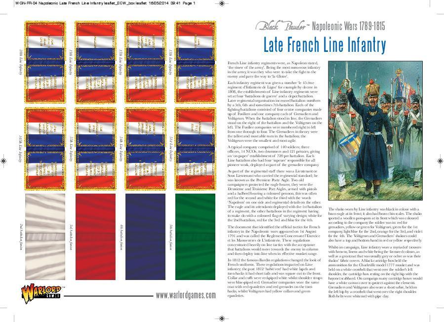 Black Powder: Napoleonic War Late French Line Infantry (1812-1815)
