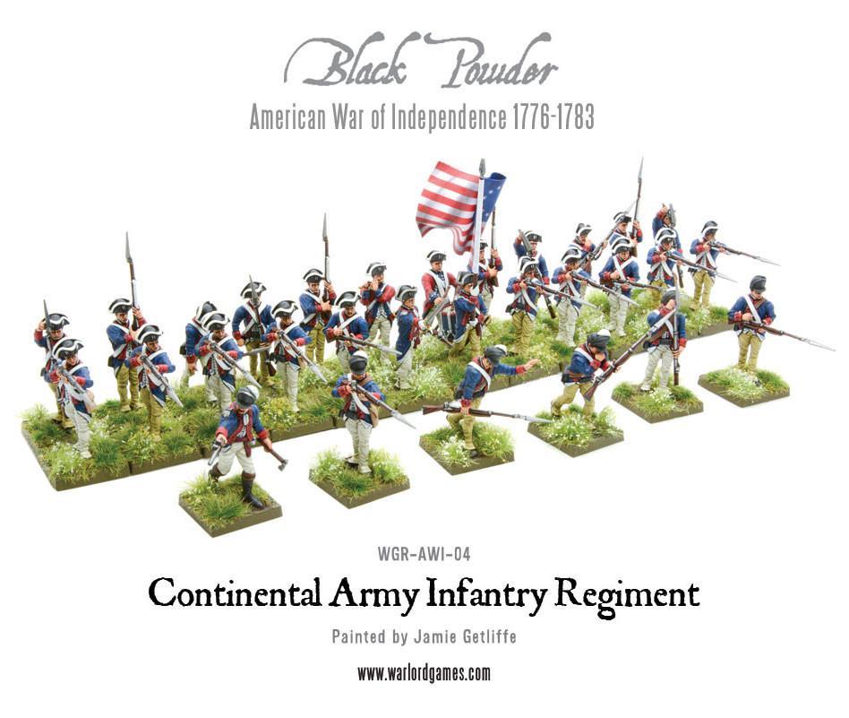 Black Powder: Continental Infantry Regiment (Plastic Box)