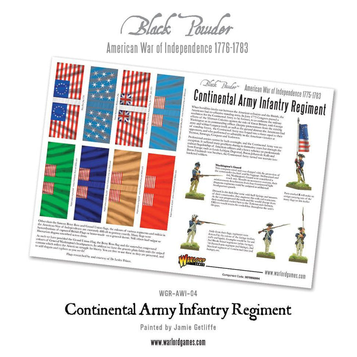 Black Powder: Continental Infantry Regiment (Plastic Box)