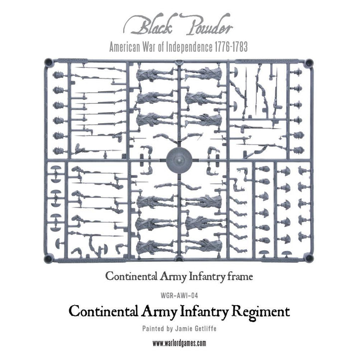 Black Powder: Continental Infantry Regiment (Plastic Box)